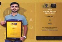 जामिया के छात्र कैफ और एलएसआर की विद्यार्थी देवांशी को ‘द डायना अवार्ड’