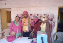 ग्राम पंचायत दईपड़ा खिचियान महेंद्र सिंह पड़ियार को समानित किया गया