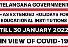 HEADLINE: EXTENSION OF HOLIDAYS FOR EDUCATIONAL INSTITUTIONS